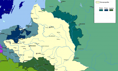 Mapa rozbiorów Polski