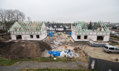 Budowa dwóch domów dziecka w Chełmnie (fot. Łukasz Piecyk/materiały prasowe Urzędu Marszałkowskiego)