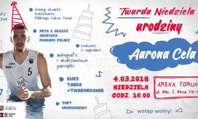 "Twarda Niedziela" urodziny Aarona Cela w Arenie Toruń (fot. wydarzenie na Facebooku)