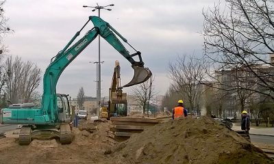 Trwa budowa kolektora i przewiązki (fot. torun.pl)