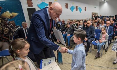 Prezydent Michał Zaleski spotkał się z mieszkańcami osiedla Bielawy-Grębocin (fot. Lech Kamiński/torun.pl)