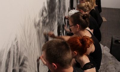 działania rysunkowe w ramach Ogólnopolskiej Wystawy Rysunku Studenckiego, 2014