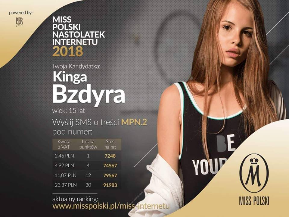 Kinga Bzdyra - torunianka walczy o Miss Polski Nastolatek (fot. nadesłane)