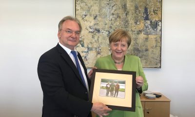 pp. Merkel i Haseloff foto